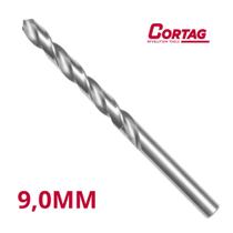 BROCA DE ACO RAPIDO 9,0 mm - PACOTE C/ 5 UN CORTAG COD 61927