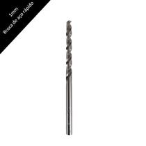 Broca de aço rapido ferro aluminio madeira 1mm com 10 peças Broca de aço rapido ferro aluminio madeira 1mm com 10 peças