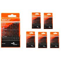 BROCA DE AÇO RÁPIDO HELICOIDAL MAYLE 1.5mm A 6.5mm C/13PÇS KIT6 BROCA DE AÇO RÁPIDO HELICOIDAL MAYLE 1.5mm A 6.5mm C/13PÇS KIT6