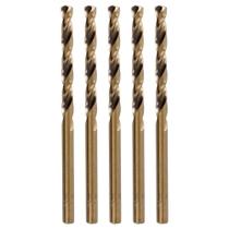 Broca de Aço Rápido Hss-Co Din338 para Inox e Aço 5/64" (Aprox. 2mm) Makita D-22822 com 5 Peças