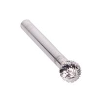 Broca de carboneto/lima rotativa com extremidade esférica de corte duplo de 12 mm Drill America