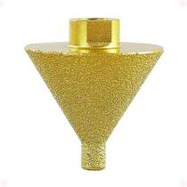 Broca De Chanfro Cônica Diamantada 50mm M14 Rebolo Para Lixadeira Esmerilhadeira e Furadeira Broca De Chanfro Cônica Diamantada 50mm M14 Rebolo Para Lixadeira Esmerilhadeira e Furadeira