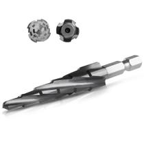 Broca de degrau IRONANT Cobalt M35 3/16 a 1/2 com revestimento de TiAlN Broca de degrau IRONANT Cobalt M35 3/16 a 1/2 com revestimento de TiAlN