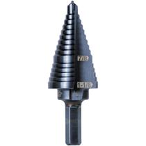 Broca de degrau Klein Tools KTSB11 11 Haste hexagonal de 22,2 a 28,6 mm Broca de degrau Klein Tools KTSB11 11 Haste hexagonal de 22,2 a 28,6 mm