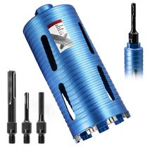 Broca de núcleo seco DaDuori de 4,5 polegadas com adaptadores para tijolos