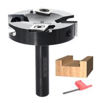 Broca de roteador de achatamento de placas SICWOOD 1/2 Shank, diâmetro de corte de 6,35 cm