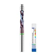 Broca de roteador HARDWIN de metal duro com haste de 1/4" com corte por compressão Broca de roteador HARDWIN de metal duro com haste de 1/4" com corte por compressão