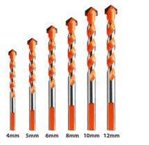 Broca De Torção Triangular Fura Tudo 4mm 5mm 6mm 8mm 10mm 12mm