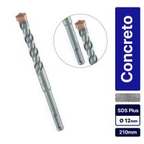 Broca de wídea para concreto 12 x 210 mm SDS Plus - 7103155 Broca de wídea para concreto 12 x 210 mm SDS Plus - 7103155