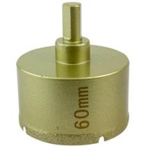 Broca Diamantada Eletrolítica 60mm Para Furadeira Furar Vidro Porcelanato Cerâmica Mármore Azulejo