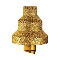 Broca Diamantada M10 Soldada Tipo Pagoda Para Chanfrar, Fresar, Perfurar E Reamer Em Azulejos,