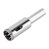 Broca diamantada para vidro 16mm haste triangular 1pc mtx Broca diamantada para vidro 16mm haste triangular 1pc mtx