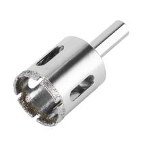 Broca diamantada para vidro, 30mm, haste triangular, 1pc // mtx