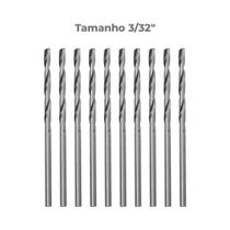 Broca em HSS Aço Rápido DIN 338 3/32" C/ 10 Un Tradestar
