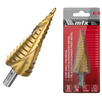Broca Escalonada 4 A 32mm Espiral Aço Rápido Mtx Furo Ferro Metal Aço