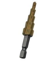 Broca Escalonada Conica Cone Aço Rapido Furo De 4mm A 12mm Broca Escalonada Conica Cone Aço Rapido Furo De 4mm A 12mm