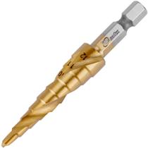 Broca Escalonada de 4 à 12 mm HSS Espiral Profissional MTX