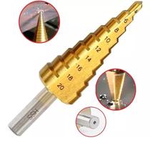 Broca Escalonada De 4 À 20 Mm Hss Espiral Profissional