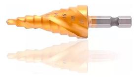 Broca Escalonada De 4 À 20 Mm Hss Espiral Profissional Mtx