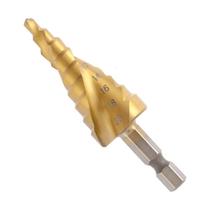 Broca Escalonada de 4 a 20mm 9 Medidas Hss Espiral Profissional Mtx