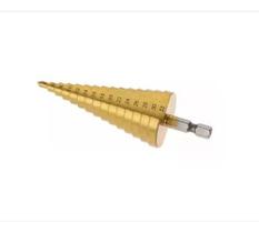 Broca Escalonada De 4 a 32mm Com Banho Titanium
