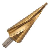 Broca Escalonada De 4mm A 32mm Espiral Aço Rapido Hss Broca Escalonada De 4mm A 32mm Espiral Aço Rapido Hss
