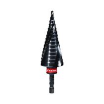 Broca Escalonada EZARC Com Revestimento AlTiN 4-32mm M35 Com Canais Espirais Unibit Para Metal,