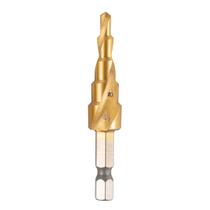 Broca Escalonada HSS 4 a 12 MM Em Aço Para Chapas Finas EDA Broca Escalonada HSS 4 a 12 MM Em Aço Para Chapas Finas EDA