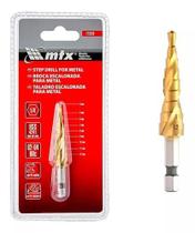 Broca escalonada mtx profissional espiral 4 a 12mm Broca escalonada mtx profissional espiral 4 a 12mm