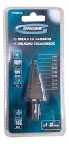 BROCA ESCALONADA PARA METAL 4 a 20MM AÇO P6M5 HASTE HEXAGONAL 7236155 GROSS