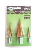 Broca Escalonada para Metal Jogo 3 peças ID-9827H Idea