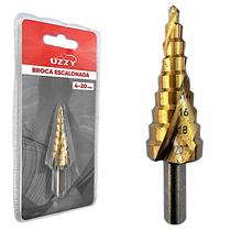 Broca Escalonada Uzzy HSS 4mm a 20mm para Furar Metal, Madeira, Plástico com Dureza Broca Escalonada Uzzy HSS 4mm a 20mm para Furar Metal, Madeira, Plástico com Dureza