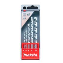 Broca Estojo Widia 4 A 10MM 5 Peças - D-41040 - MAKITA Broca Estojo Widia 4 A 10MM 5 Peças - D-41040 - MAKITA