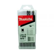 Broca Estojo Widia 6 A 10 Sds Plus 5 Peças D61678 Makita