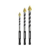 Broca Excêntrica Serrilhada De Quatro Arestas De 6-12mm Para Perfuração a Seco De Azulejo, Vidro,