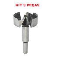 Broca Fresa para Dobradica em Madeira Bitola Kit 3 Peças 26mm Jomarca Broca Fresa para Dobradica em Madeira Bitola Kit 3 Peças 26mm Jomarca