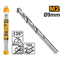 Broca Helicoidal Hss M2 Alto Desempenho 9 X 125mm INGCO Broca Helicoidal Hss M2 Alto Desempenho 9 X 125mm INGCO