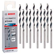 Broca Hss Pointteq 3.0Mm (10 Pcs) para Metal, Bosch