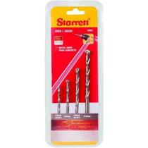 Broca Jogo Videa 4 a 10MM 4 Peças KBK2 - Starret - STARRETT