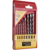 Broca Kit Tramontina Com 08 Pecas Widea 3 A 10Mm - 43142/508 Broca Kit Tramontina Com 08 Pecas Widea 3 A 10Mm - 43142/508