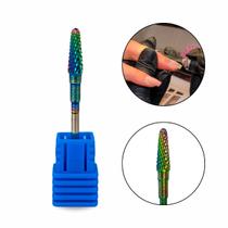 Broca M-Colourful Umbrella Média ST Unha de Gel Fibra Vidro Polygel Acabamento Profissional Manicure