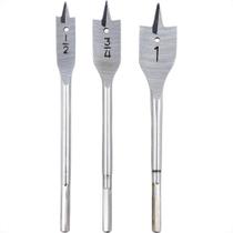Broca Madeira Chata Brasfort 1/2 A 1''3 Pecas 7028 Broca Madeira Chata Brasfort 1/2 A 1''3 Pecas 7028
