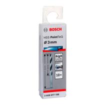 Broca Metal Bosch Aço Rápido Hss-Pointteq 3,0mm 10 Peças Broca Metal Bosch Aço Rápido Hss-Pointteq 3,0mm 10 Peças