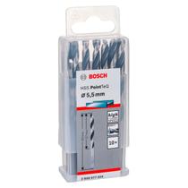Broca Metal Bosch Aço Rápido Hss-Pointteq 5,5mm 10 Peças Broca Metal Bosch Aço Rápido Hss-Pointteq 5,5mm 10 Peças