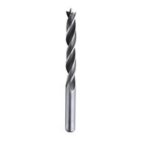 Broca Para Madeira 8mm X 115mm Com 3 Pontas Aço Cromo