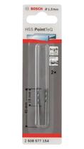 Broca para Metal Hss Pointteq 1.5mm 2pçs BOSCH 2608577154 Broca para Metal Hss Pointteq 1.5mm 2pçs BOSCH 2608577154