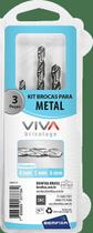 Broca para Metal Kit com 3 Unidades (4mm, 5mm e 6mm)