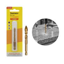 Broca Para Porcelanato Granito e Mármore Aço Ponta Titânio Stamaco
