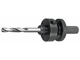 Broca piloto em aco hss temperado com suporte encaixe hexagonal 7 16 rosca 1 2 tramontina