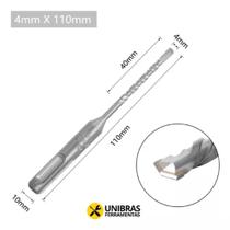 Broca Sds Plus 4mm X 110mm